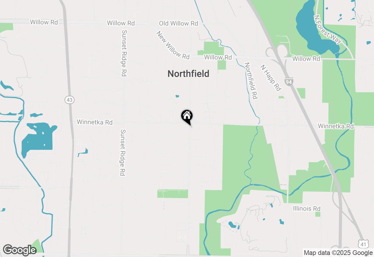 Map of 78 Wagner Road, Northfield, IL 60093