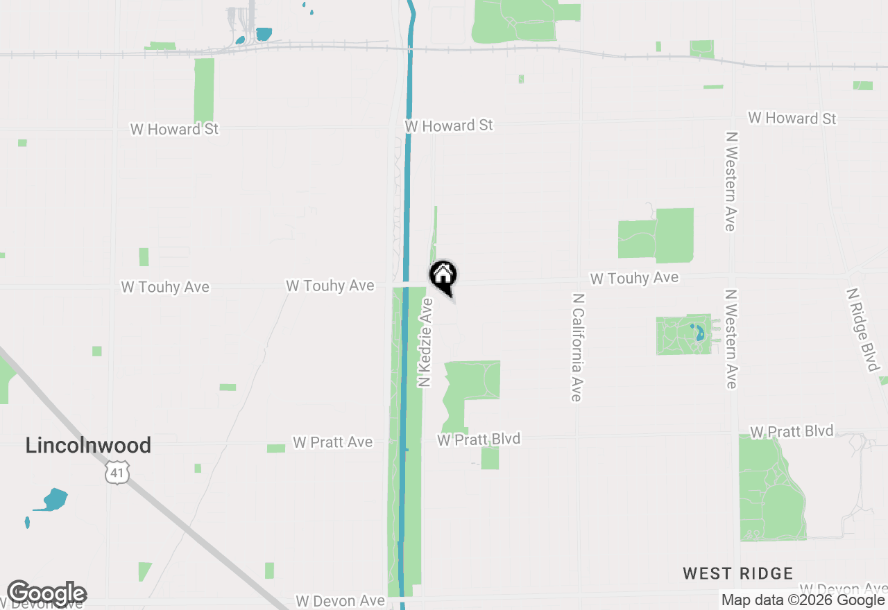 Map of 7141 N Kedzie Avenue #910, Chicago, IL 60645