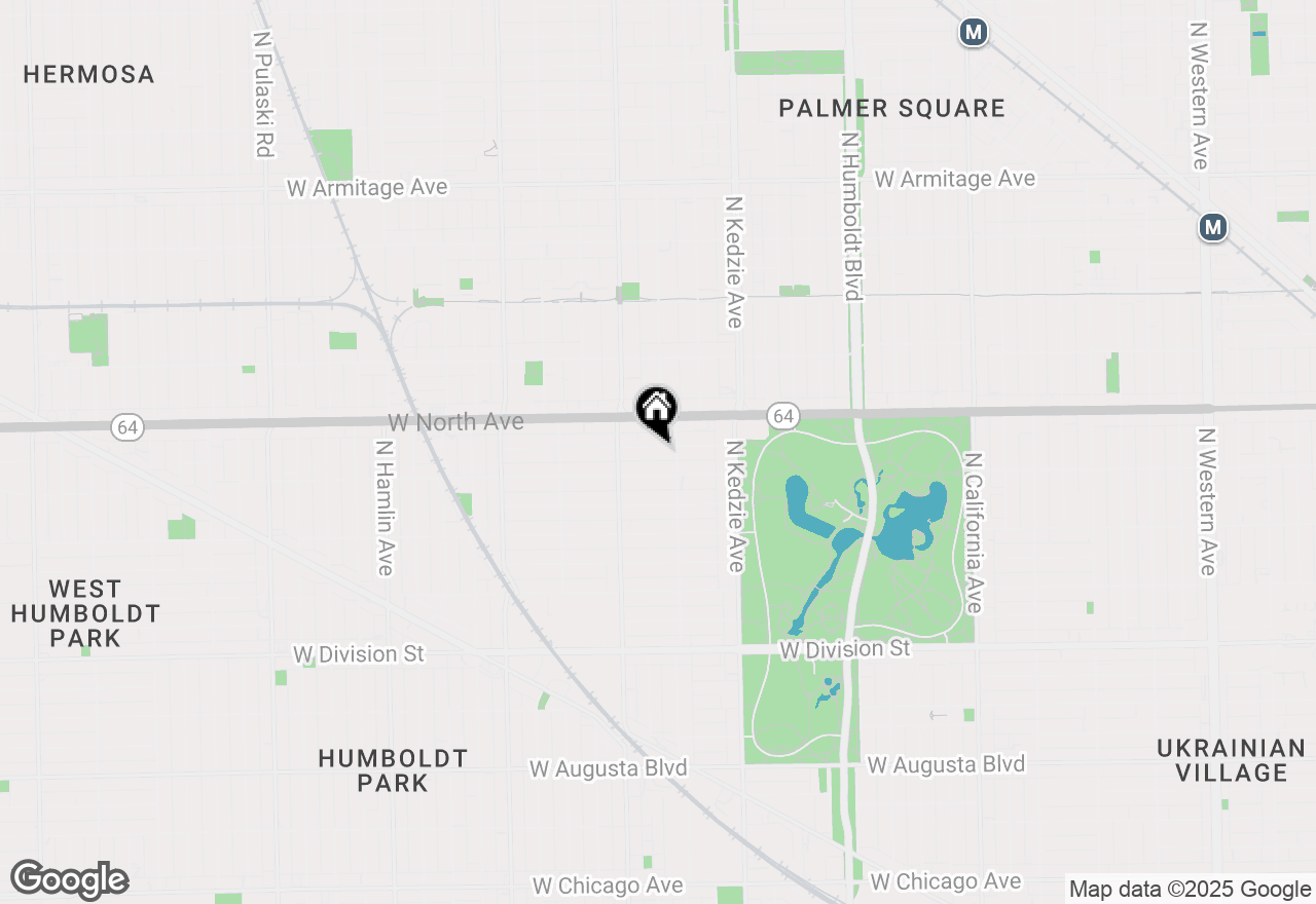 Map of 3319 W Pierce Avenue #3, Chicago, IL 60651