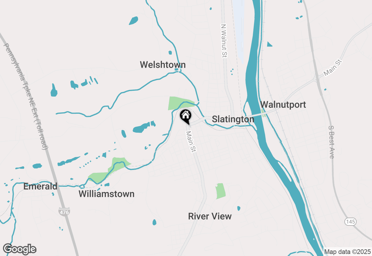 Map of 592 Main Street, Slatington, PA 18080