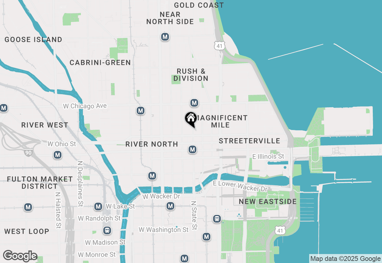 Map of 630 N State Street #1909, Chicago, IL 60654