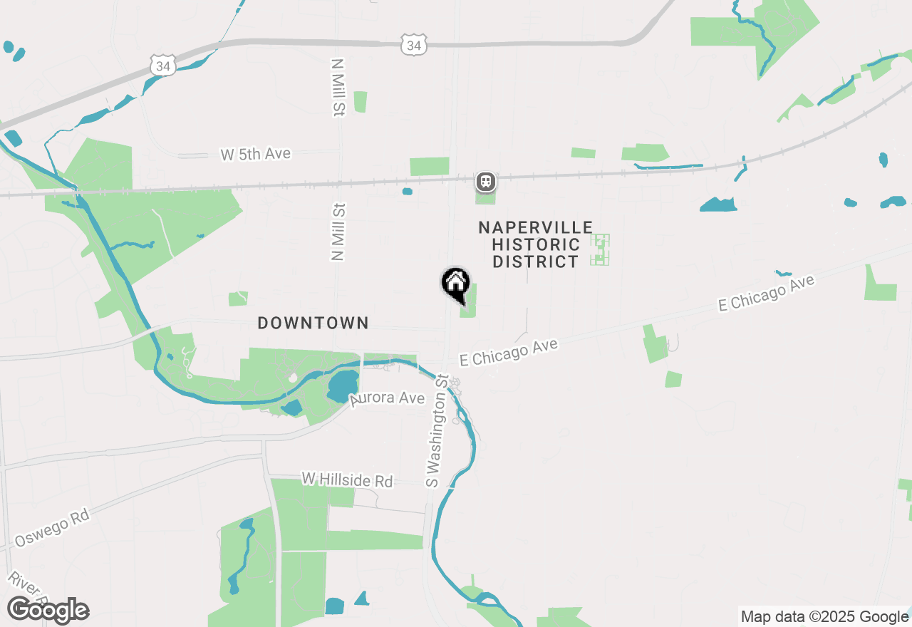 Map of 110 S Washington Street #205, Naperville, IL 60540