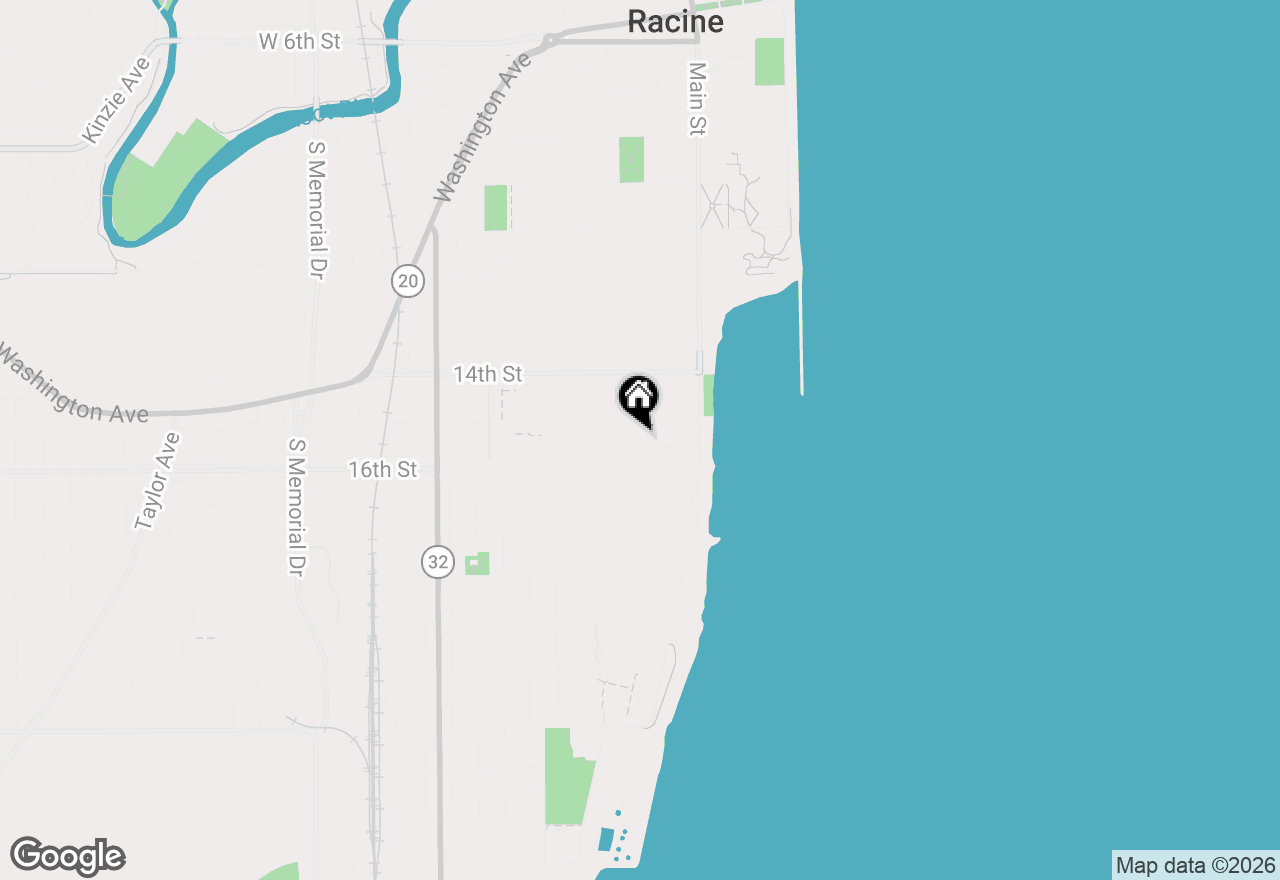 Map of 1520 College Ave, Racine, WI 53403
