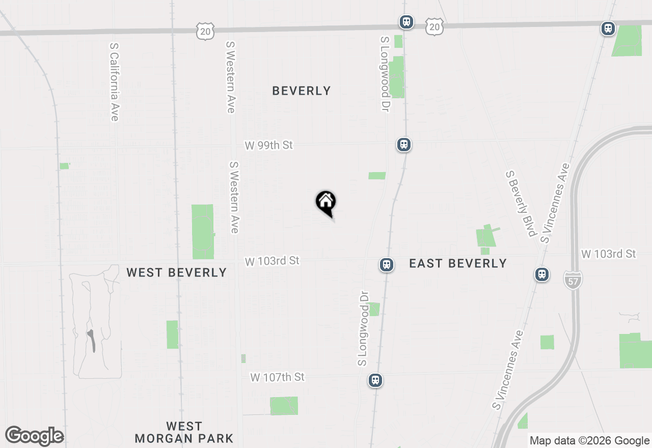 Map of (Address confidential), Chicago, Illinois 60643