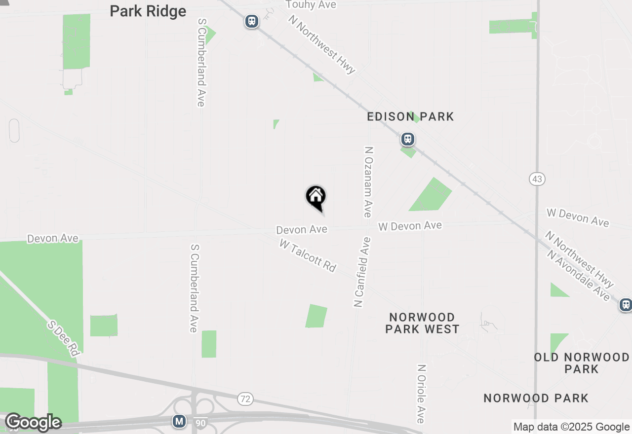 Map of 1111 S Washington Avenue, Park Ridge, IL 60068