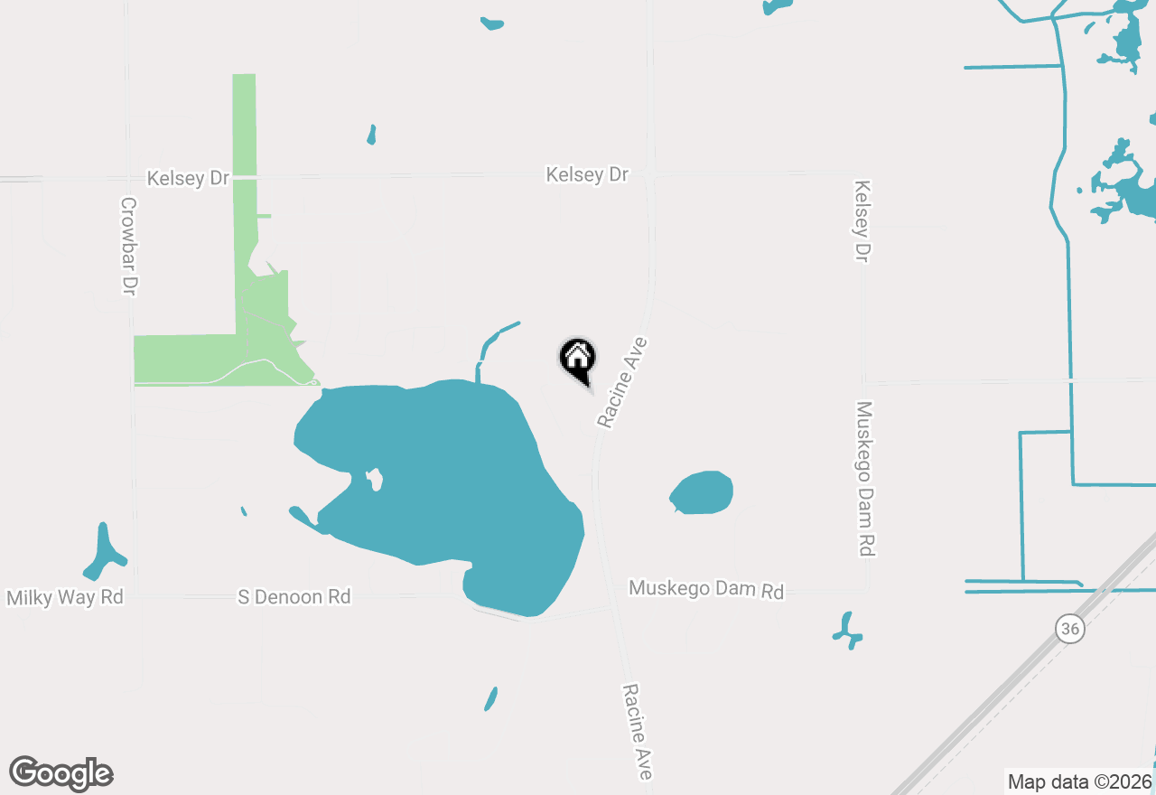 Map of S107W19883 N Shore Dr, Muskego, WI 53150