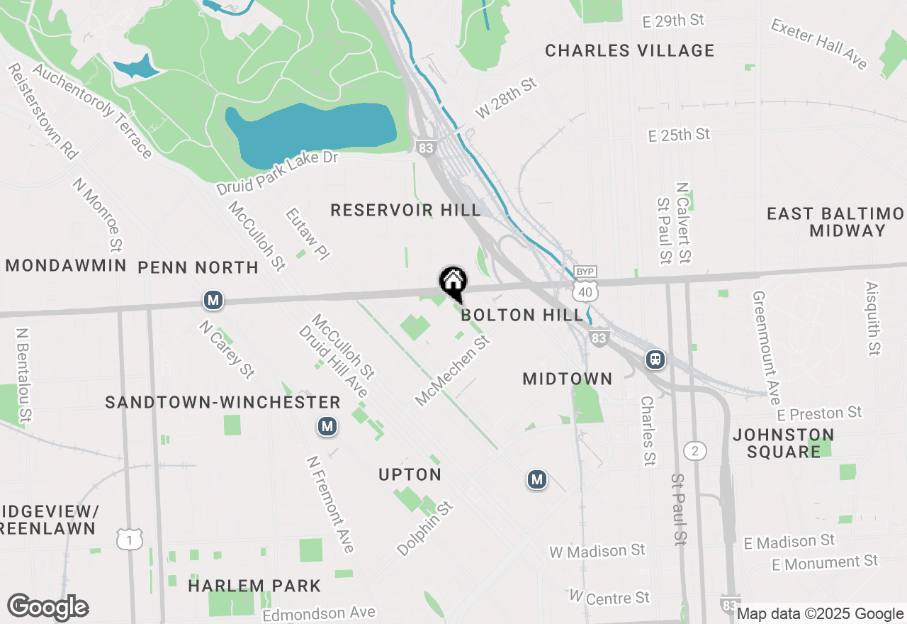 Map of 1714 Park Avenue #108, Baltimore, MD 21217