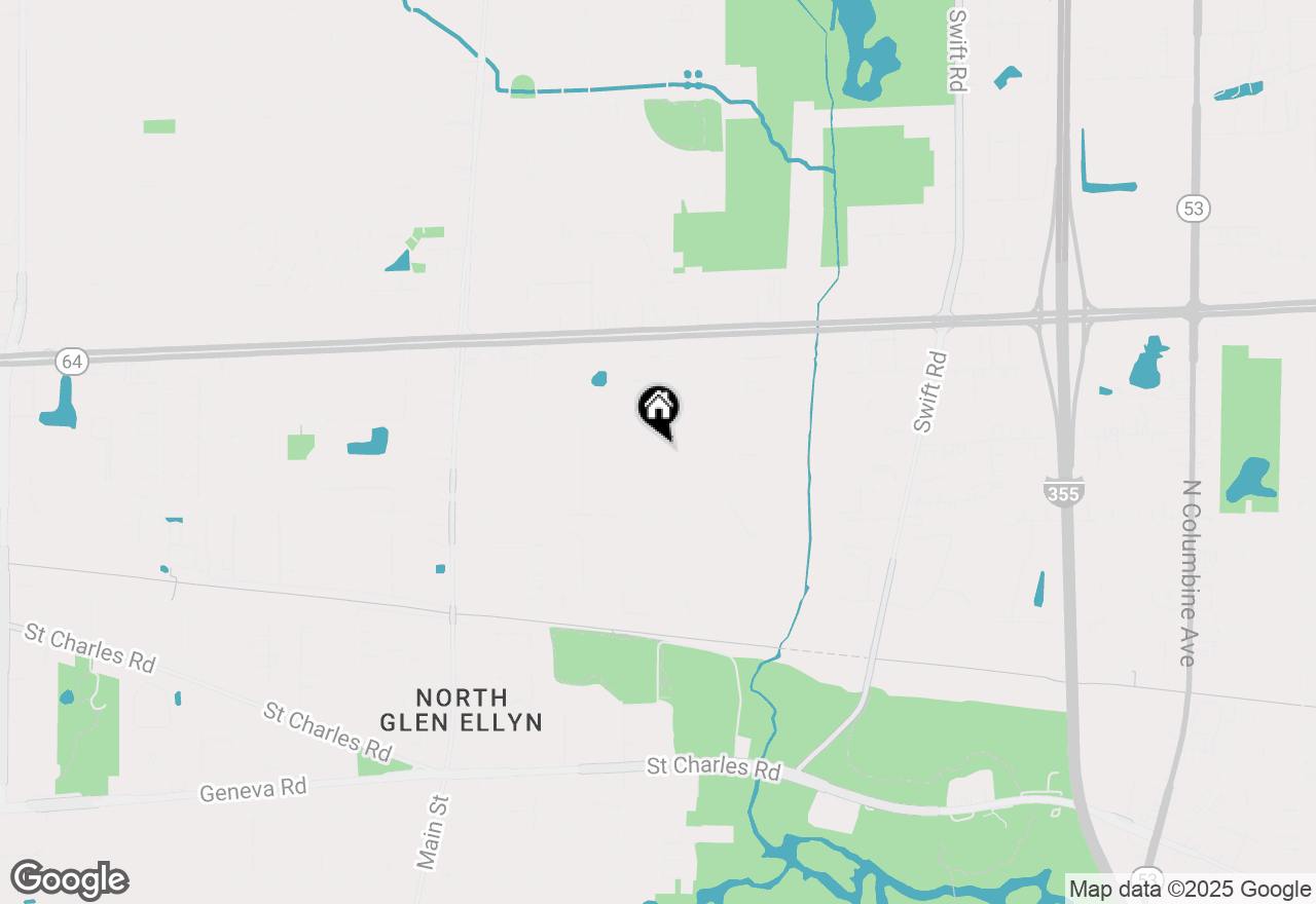 Map of 1N605 Glenrise Avenue, Glen Ellyn, IL 60137