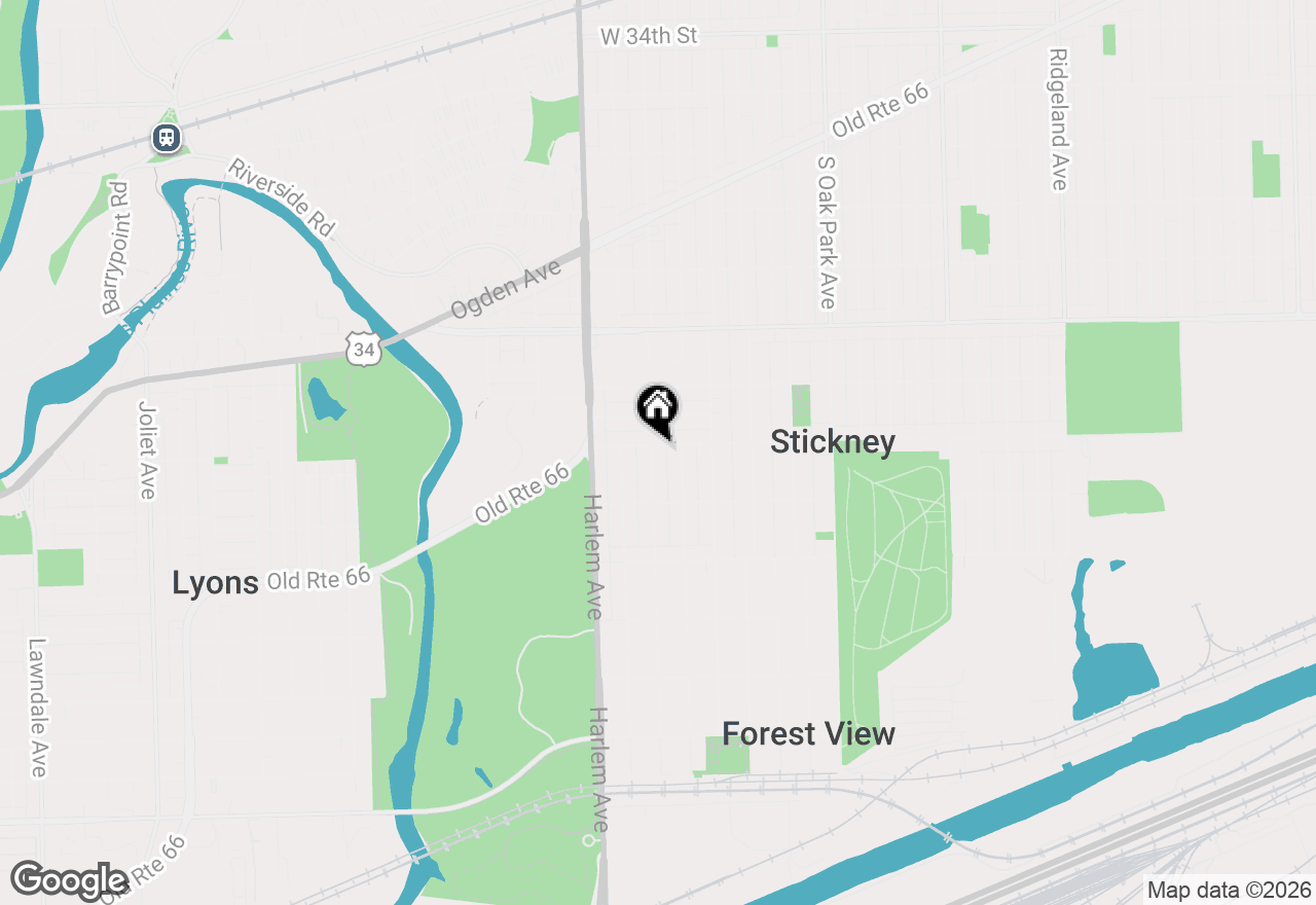 Map of 4103 S Wisconsin Avenue, Stickney, IL 60402
