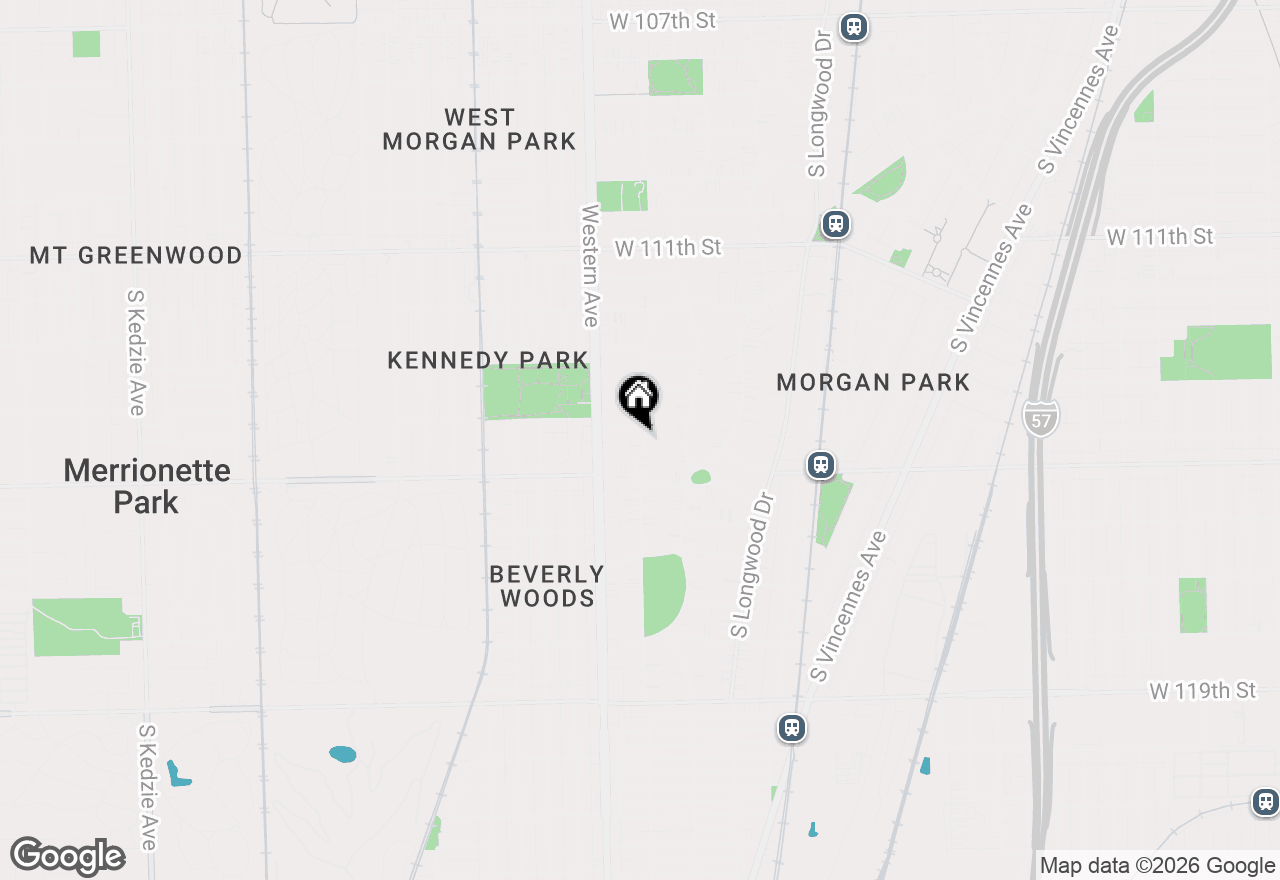 Map of 11412 S Oakley Avenue, Chicago, IL 60643
