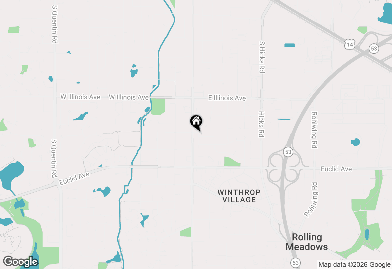 Map of 1751 Taft Avenue, Rolling Meadows, IL 60008