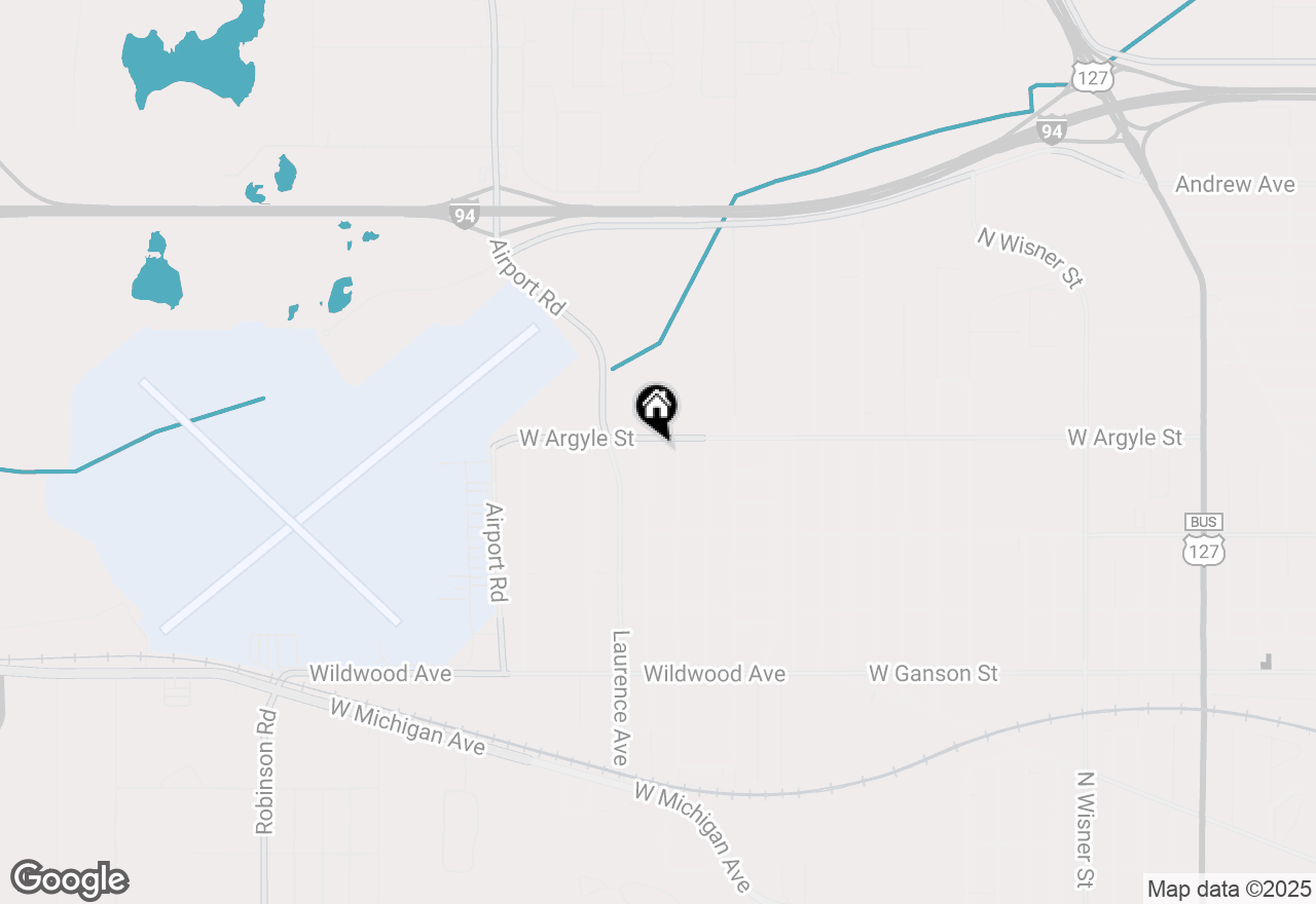 Map of 951-955 Bellevue Ave. Street, Jackson, MI 49202