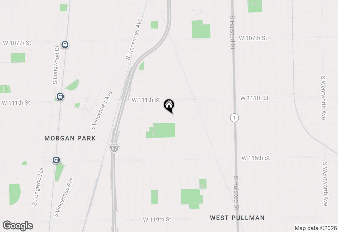 Map of 1223 W 112th Street, Chicago, IL 60643