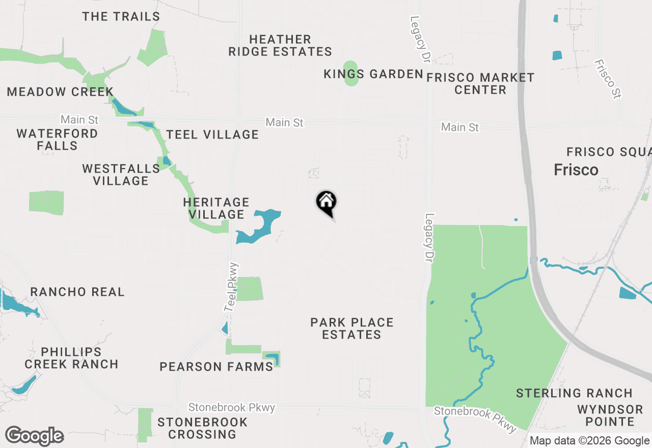 Map of 3713 Caruth Lane, Frisco, TX 75034