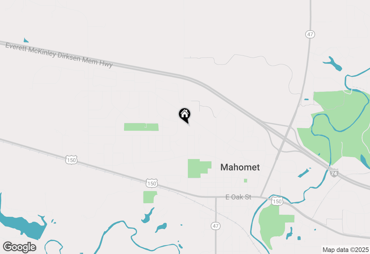 Map of 401 Tamula Drive, Mahomet, IL 61853