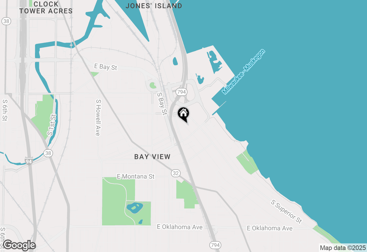 Map of 1314 E Potter Ave, Milwaukee, WI 53207