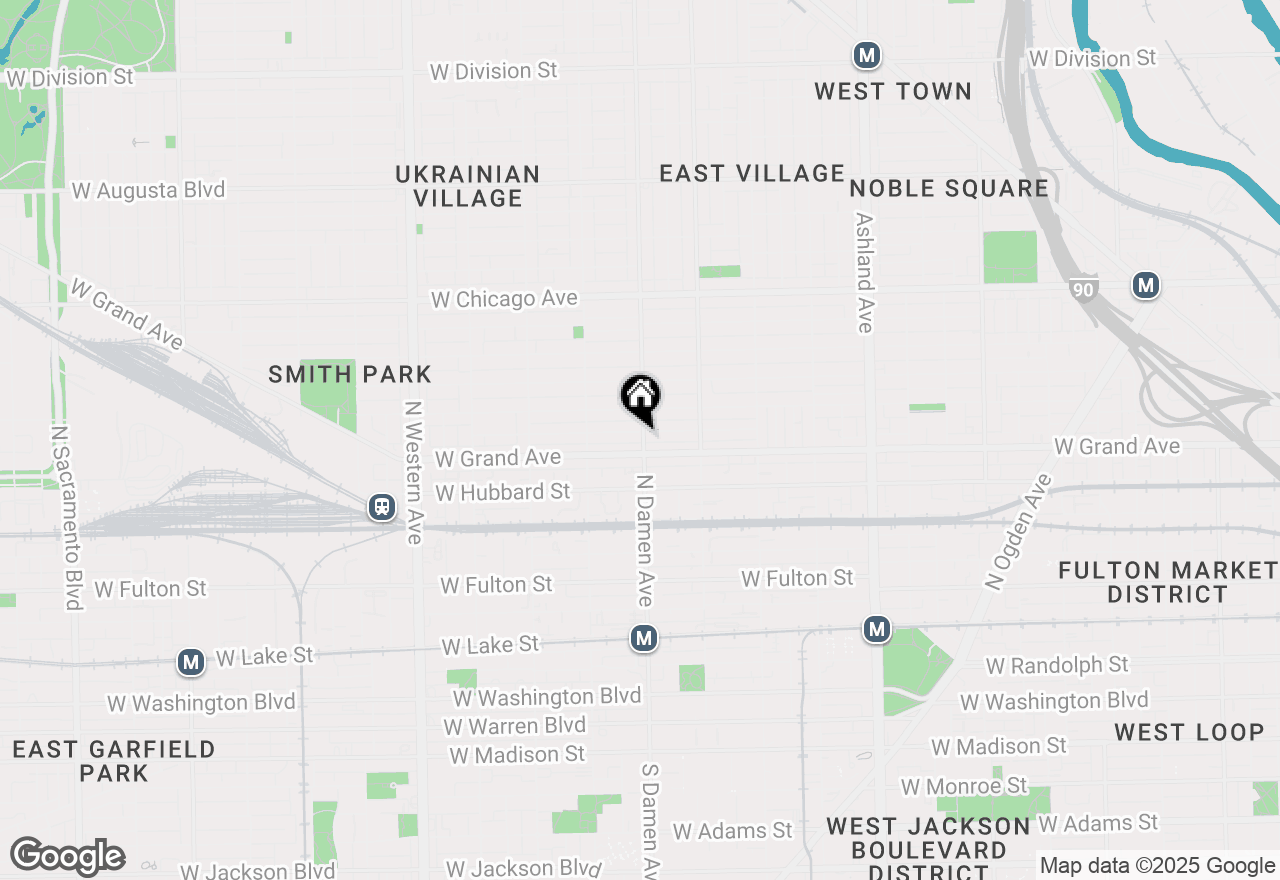 Map of 514 N Damen Avenue #4S, Chicago, IL 60622