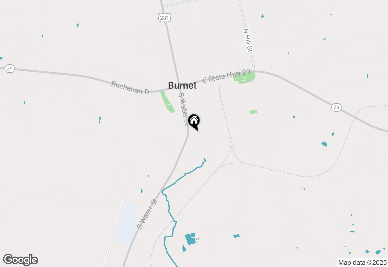 Map of 105 W Pecan St, Burnet, TX 78611