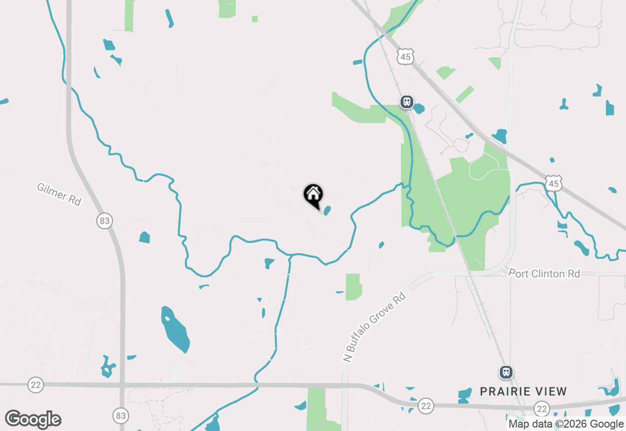 Map of 5892 Partridge Lane, Long Grove, IL 60047