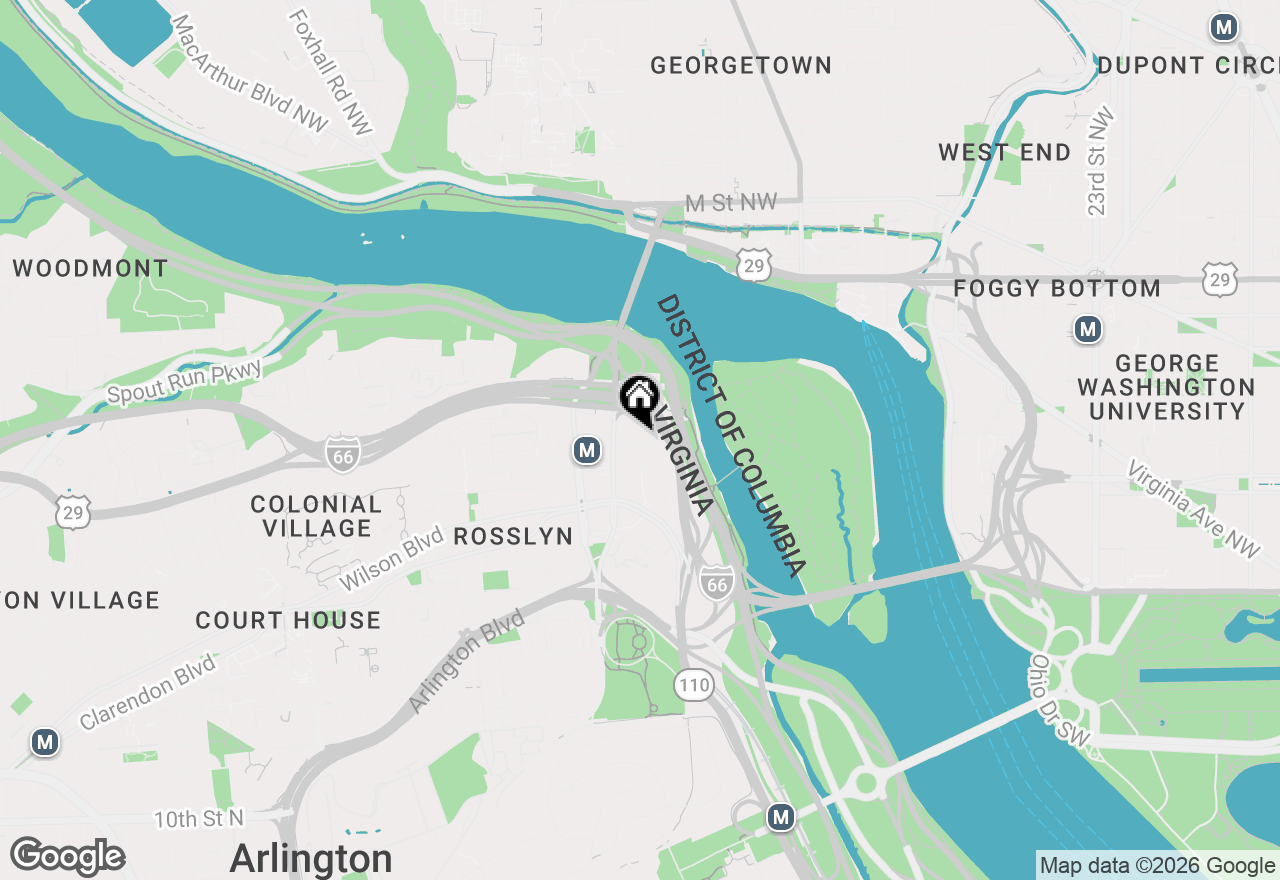 Map of 1111 19th Street N #2604, Arlington, VA 22209