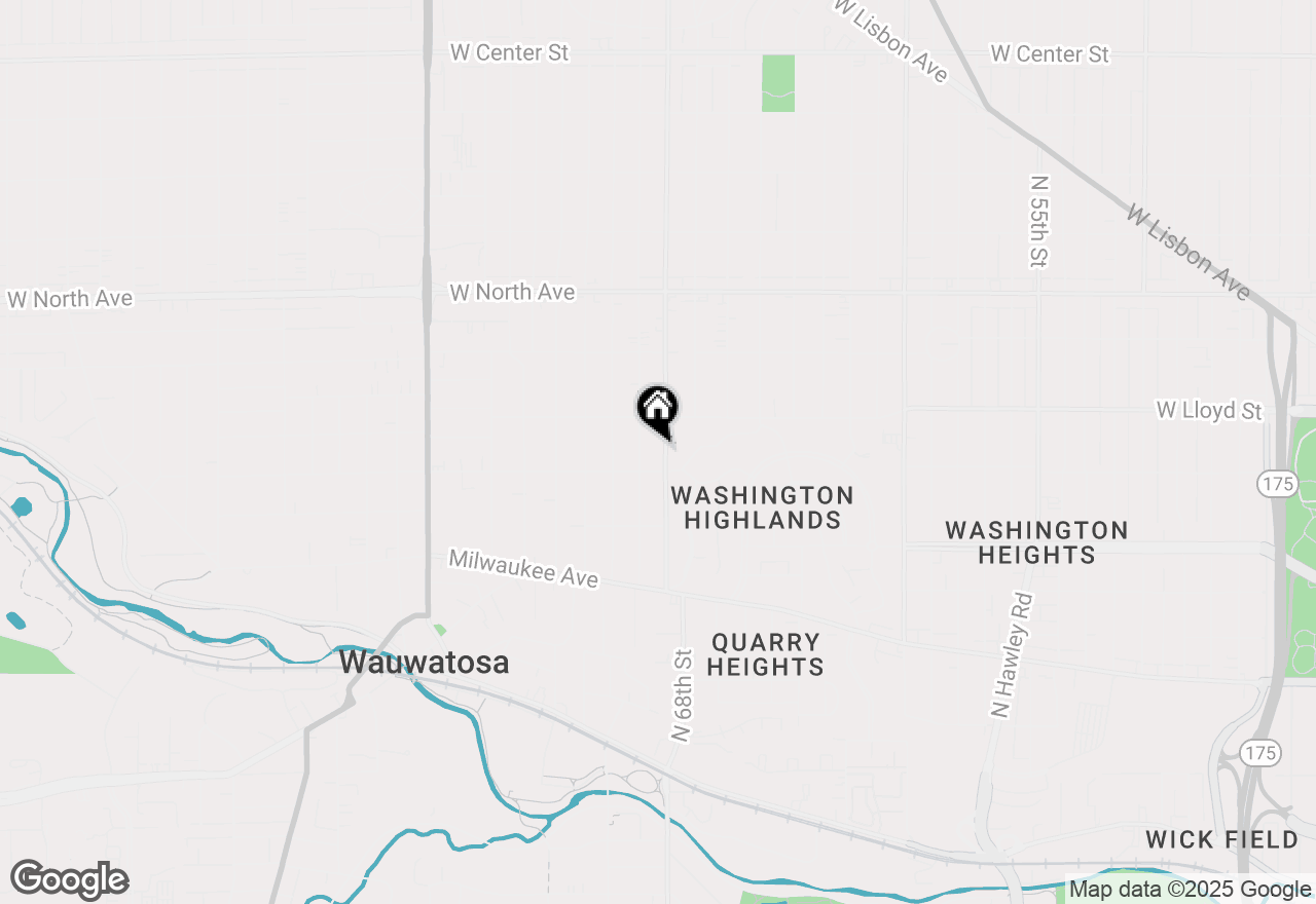 Map of 1925 N 68th St, Wauwatosa, WI 53213