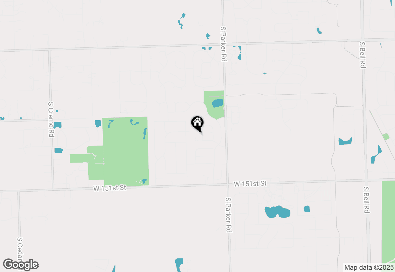 Map of 14813 S Cricketwood Drive, Homer Glen, IL 60491