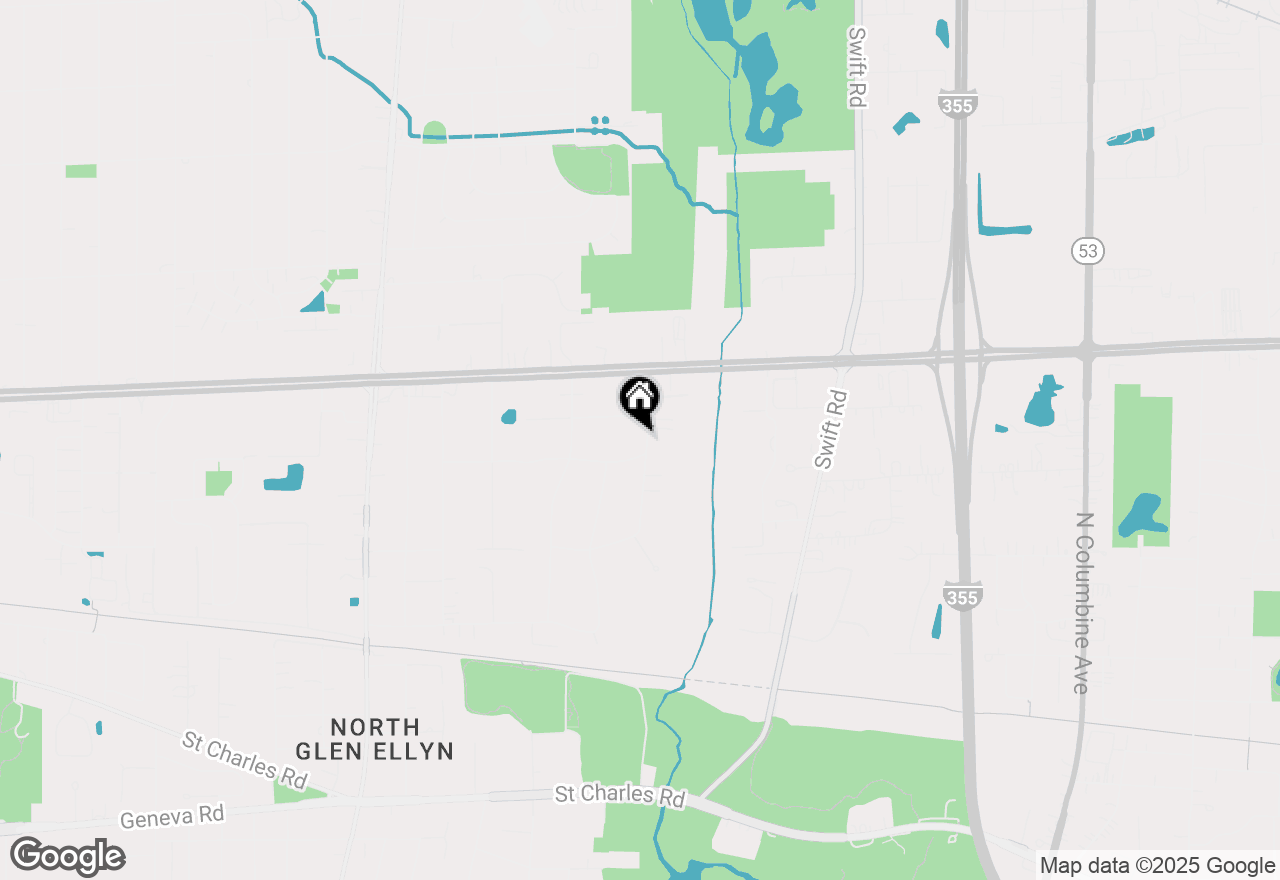 Map of 1N670 River Drive, Glen Ellyn, IL 60137