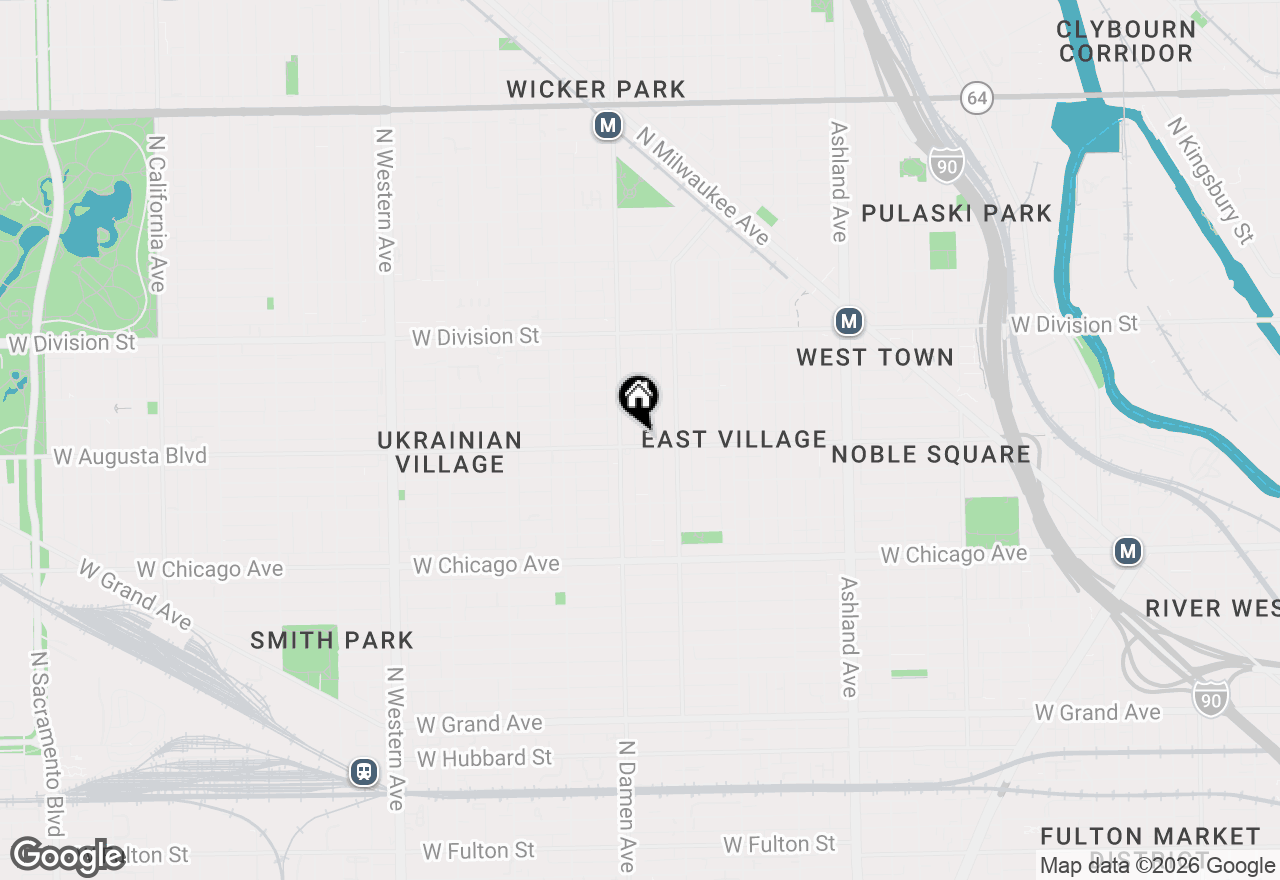 Map of 1938 W Augusta Boulevard #402, Chicago, IL 60622