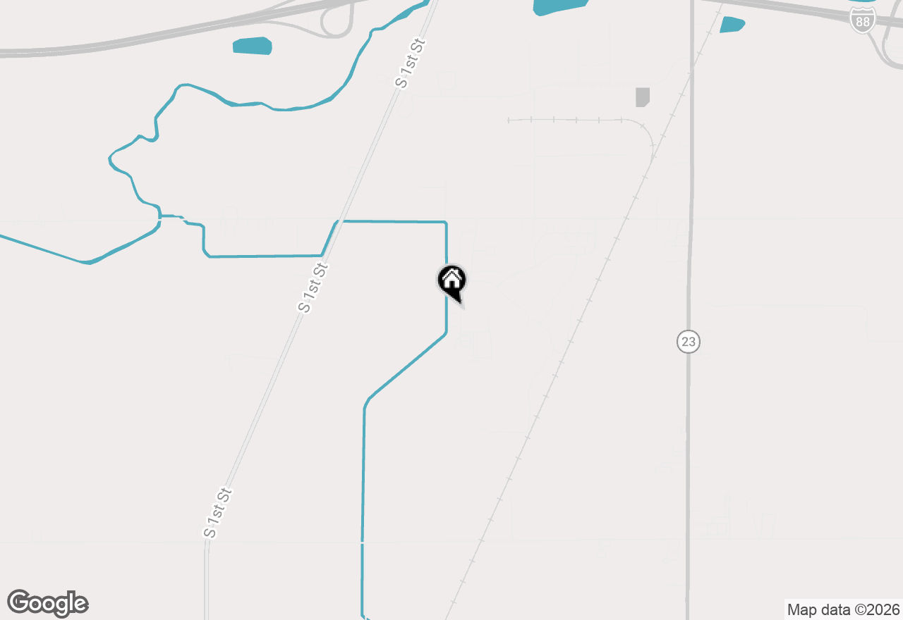Map of 3805 South Pointe Drive #F, Dekalb, IL 60115