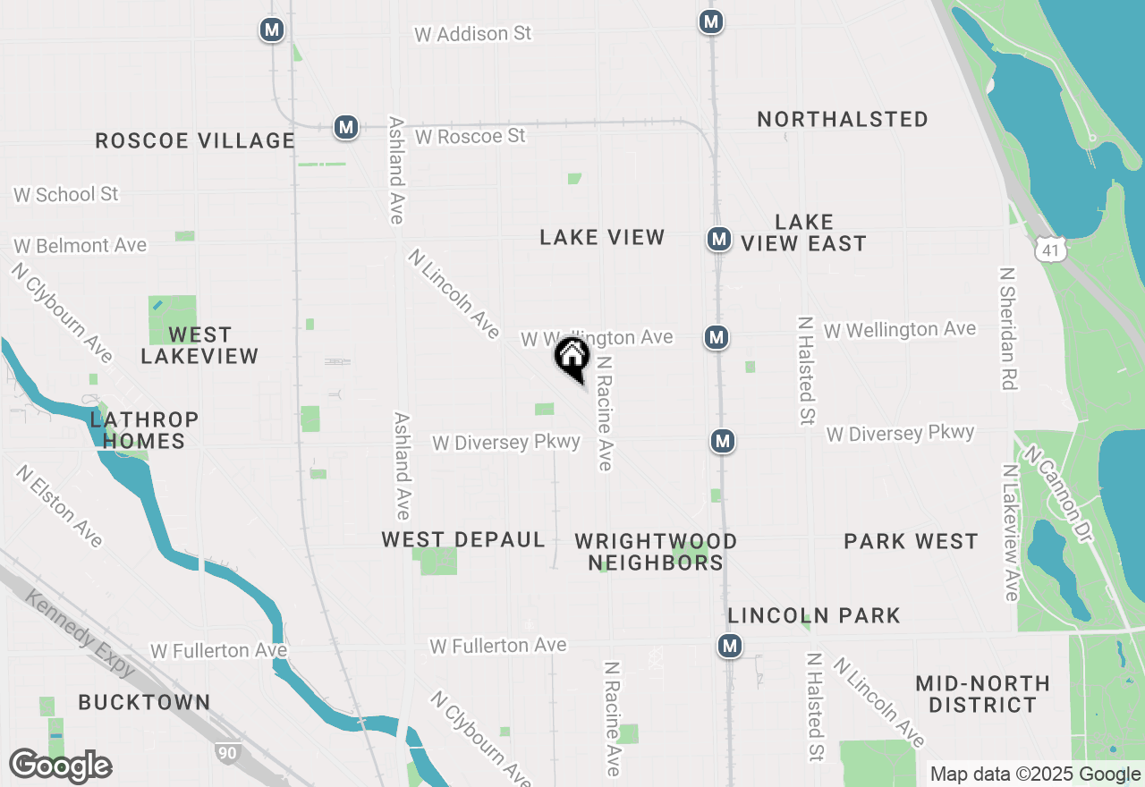 Map of 1235 W George Street #215, Chicago, IL 60657