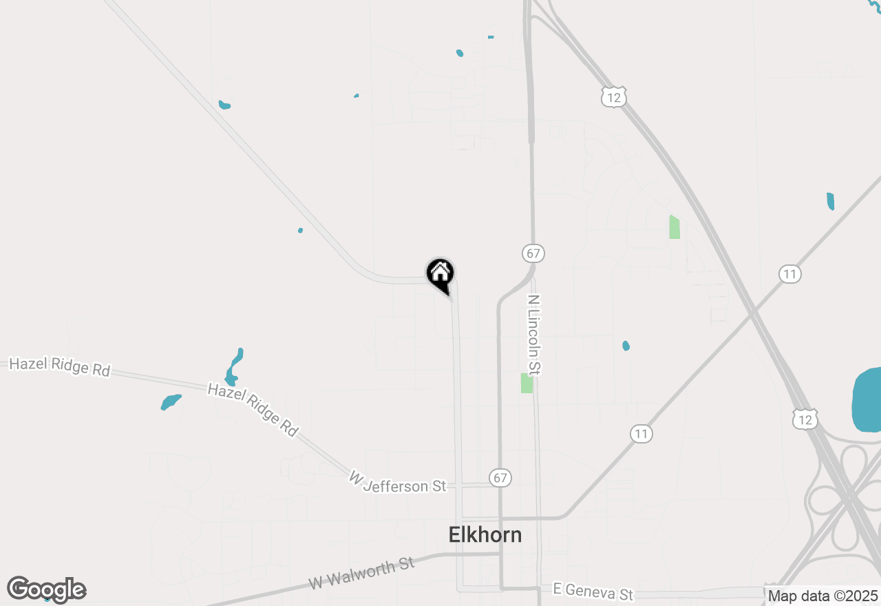 Map of 629 W Estate Ct, Elkhorn, WI 53121