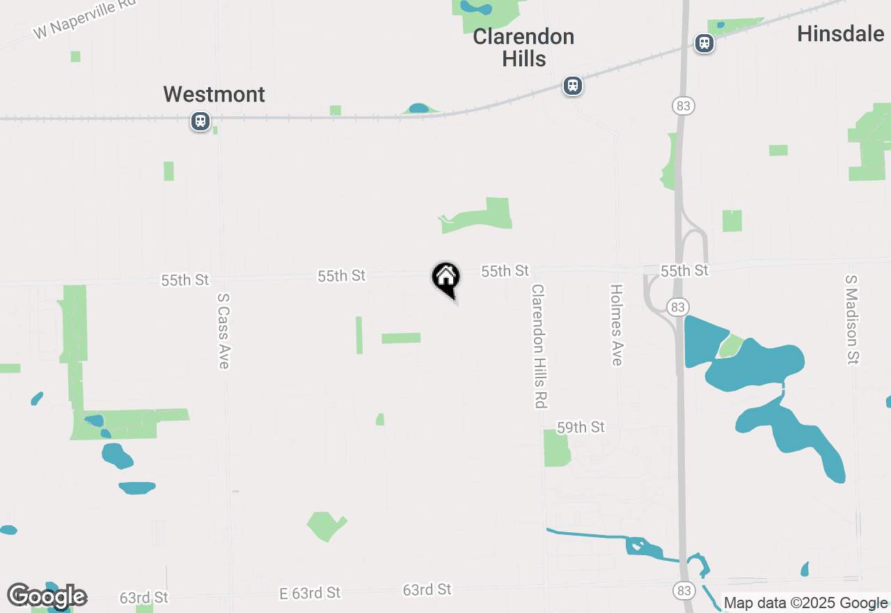 Map of 362 56th Street, Clarendon Hills, IL 60514