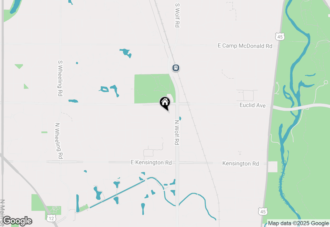 Map of 1618 E Cedar Lane, Mount Prospect, IL 60056