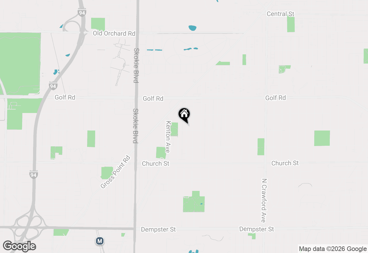 Map of 9412 Kilbourn Avenue, Skokie, IL 60076