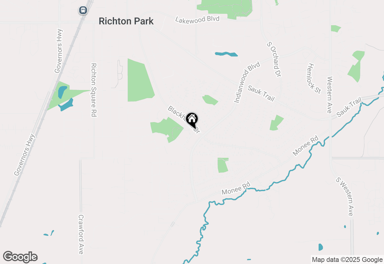 Map of 402 Huron Street, Park Forest, IL 60466