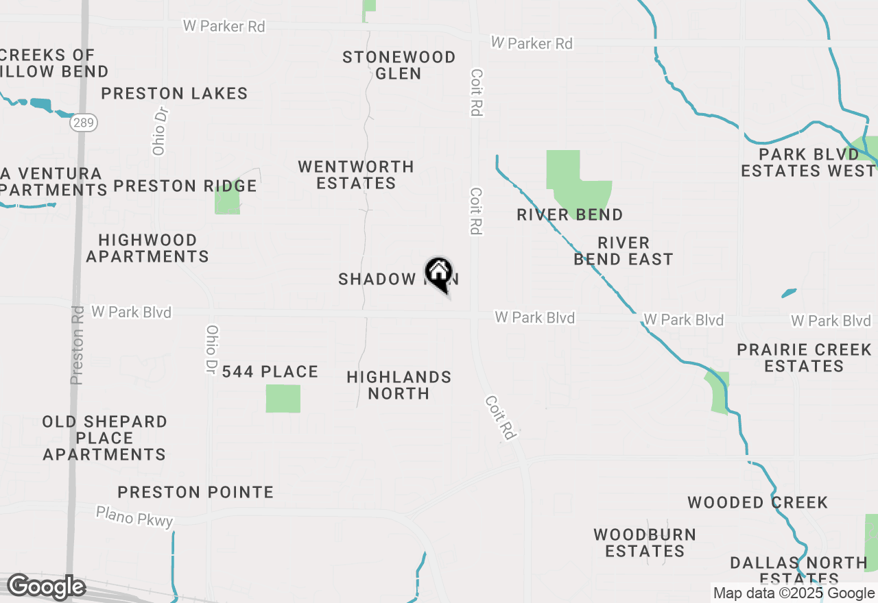 Map of 2100 Daybreak Trail, Plano, TX 75093