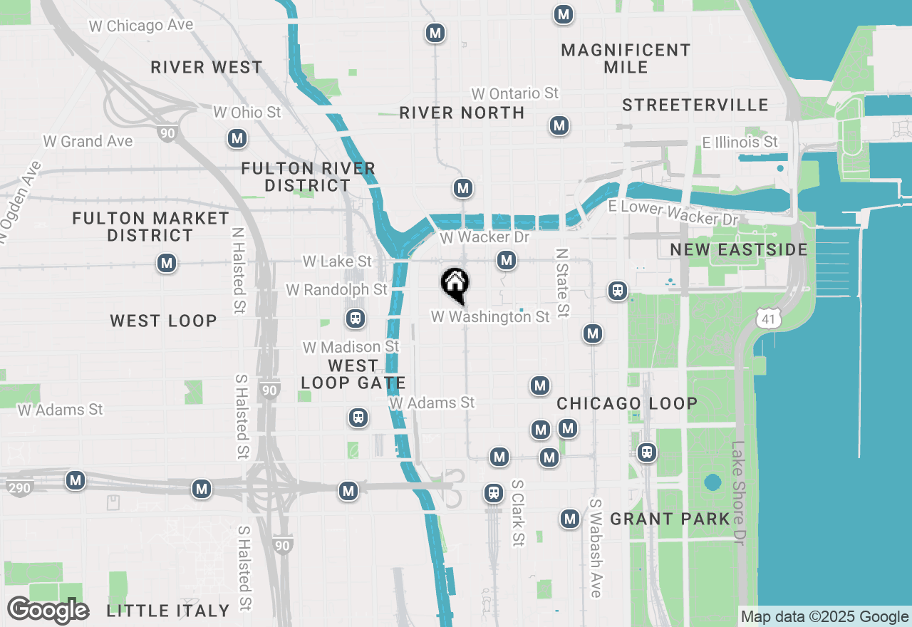 Map of 212 W Washington Street #2109, Chicago, IL 60606