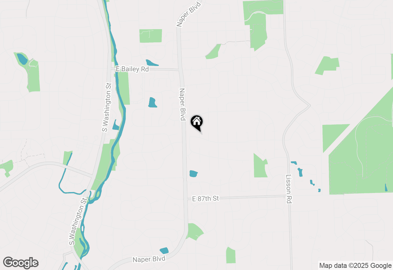 Map of 711 Canyon Run Road, Naperville, IL 60565