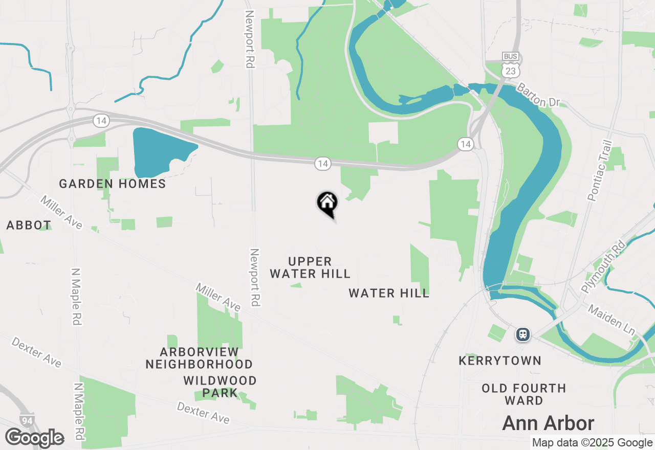 Map of 1220 Minglewood Way, Ann Arbor, MI 48103