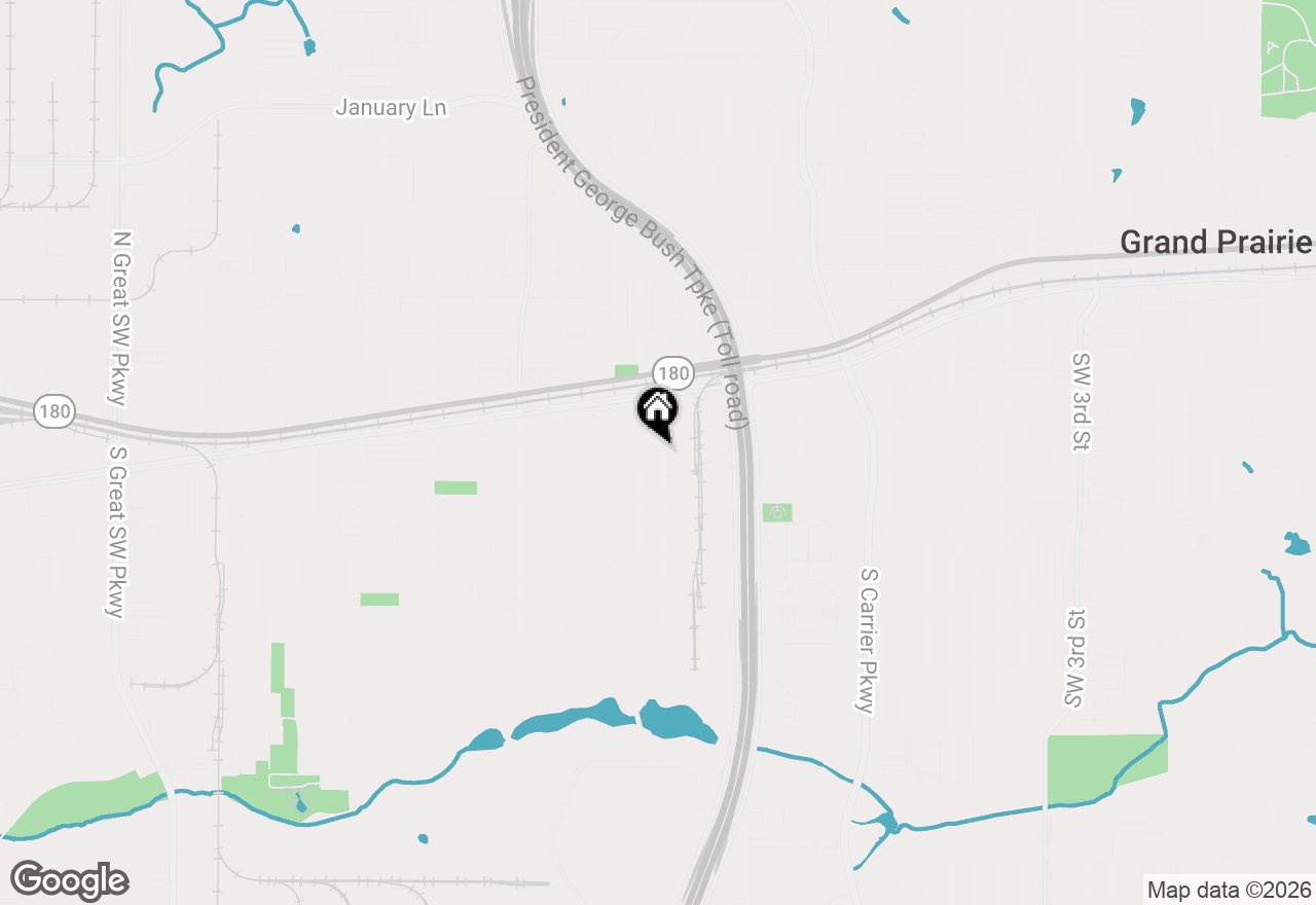 Map of 307 14th Street, Grand Prairie, TX 75051