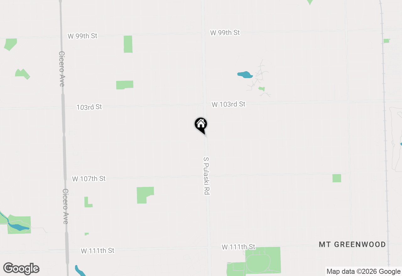 Map of 4012 W 105th Street #1A, Oak Lawn, IL 60453