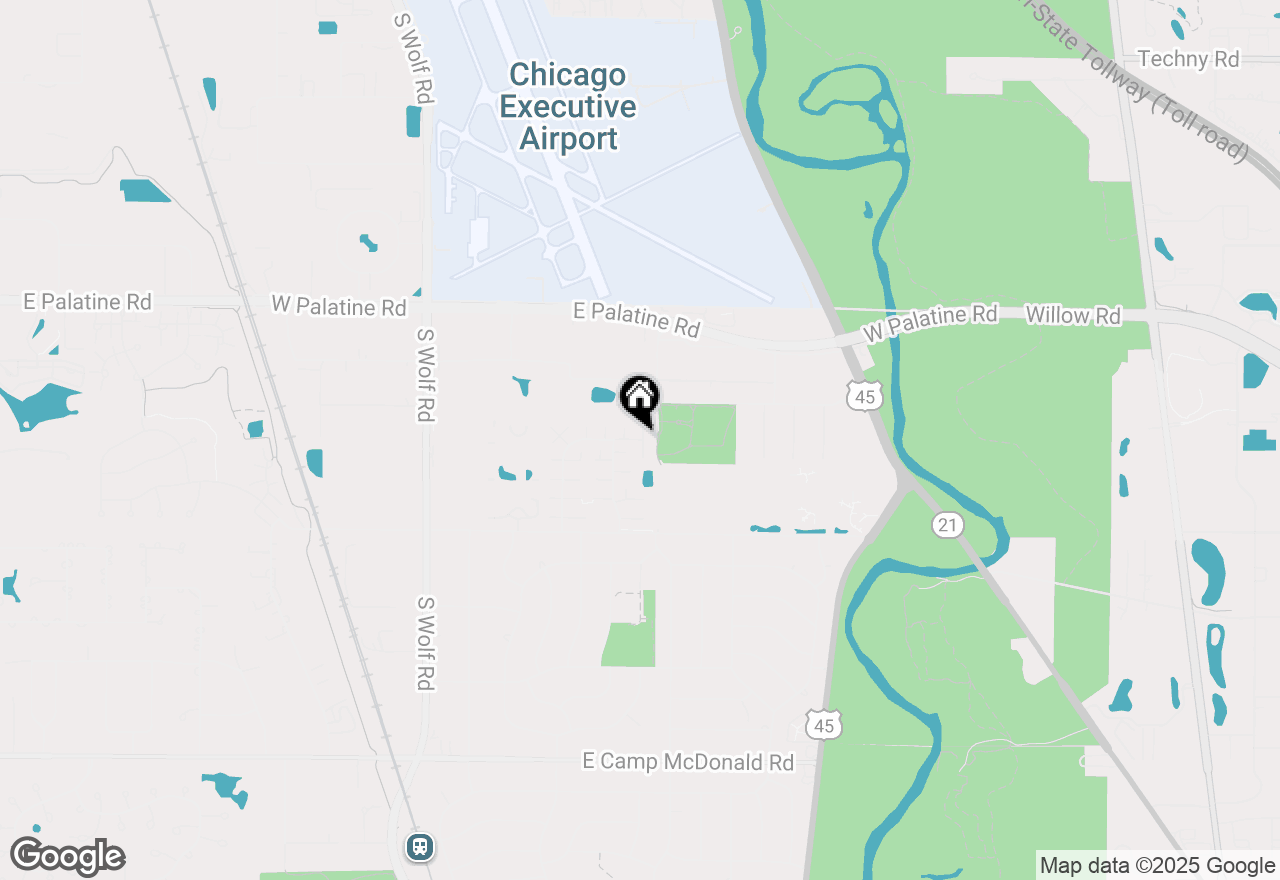 Map of 1037 Cove Drive #135D, Prospect Heights, IL 60070