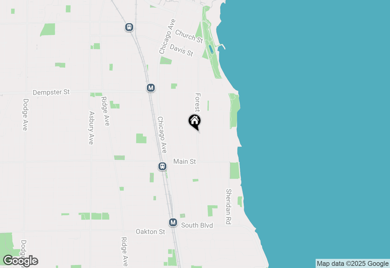 Map of 1030 Forest Avenue, Evanston, IL 60202