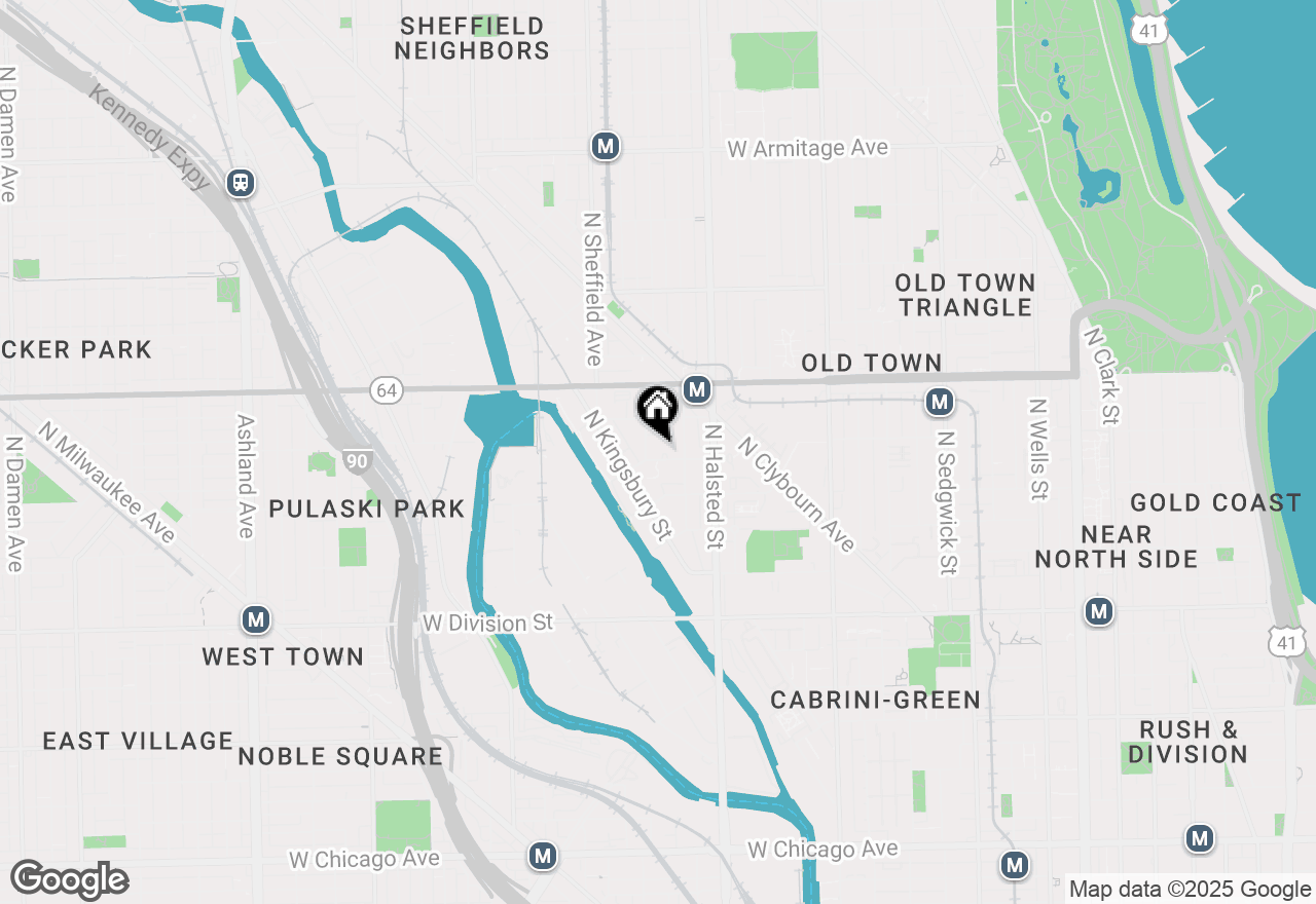 Map of 860 W Blackhawk Street #303, Chicago, IL 60642