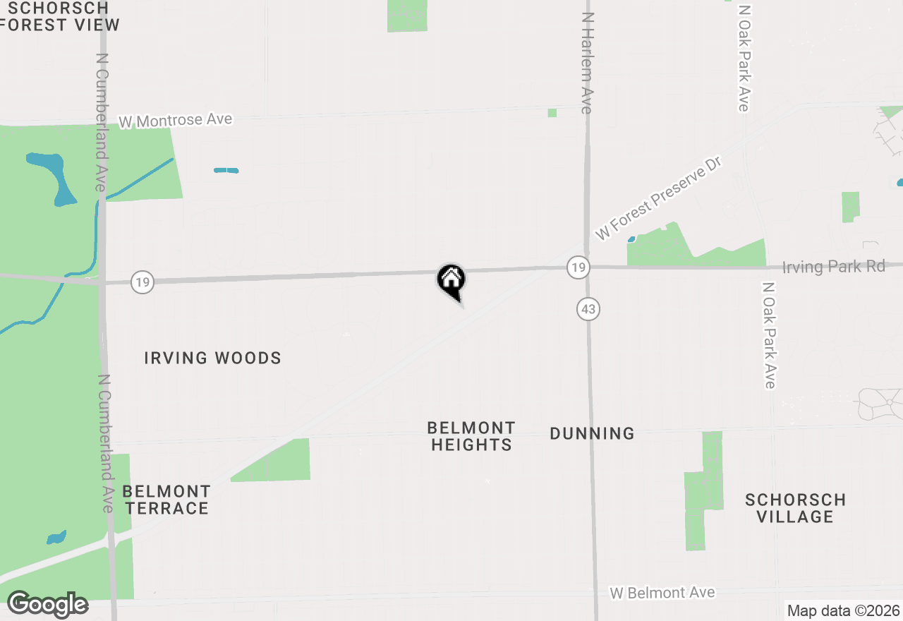Map of 3929 N Oleander Avenue, Chicago, IL 60634