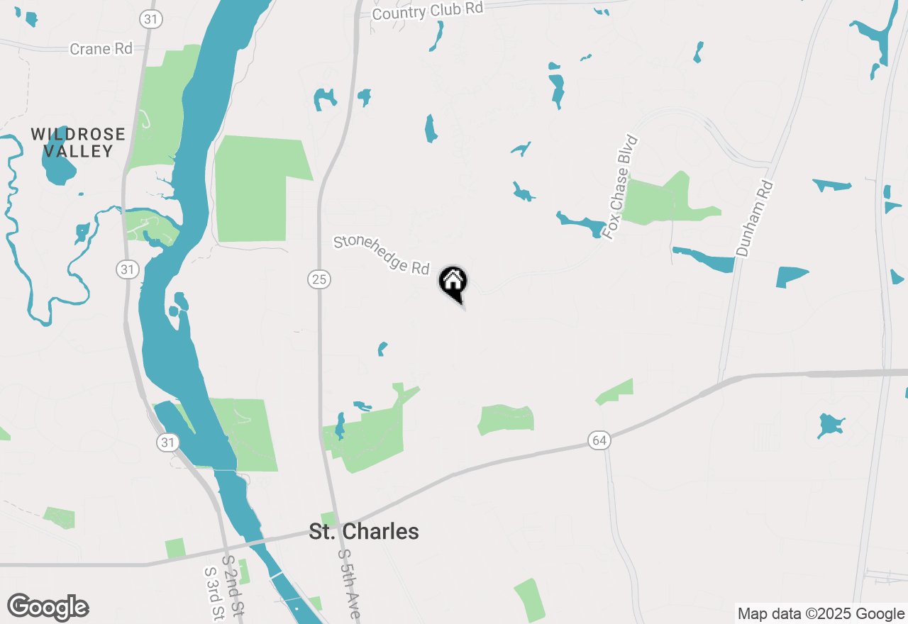 Map of 806 Steeplechase Road, St. Charles, IL 60174