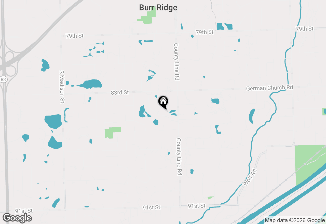 Map of 23 Deer Path Trail, Burr Ridge, IL 60527