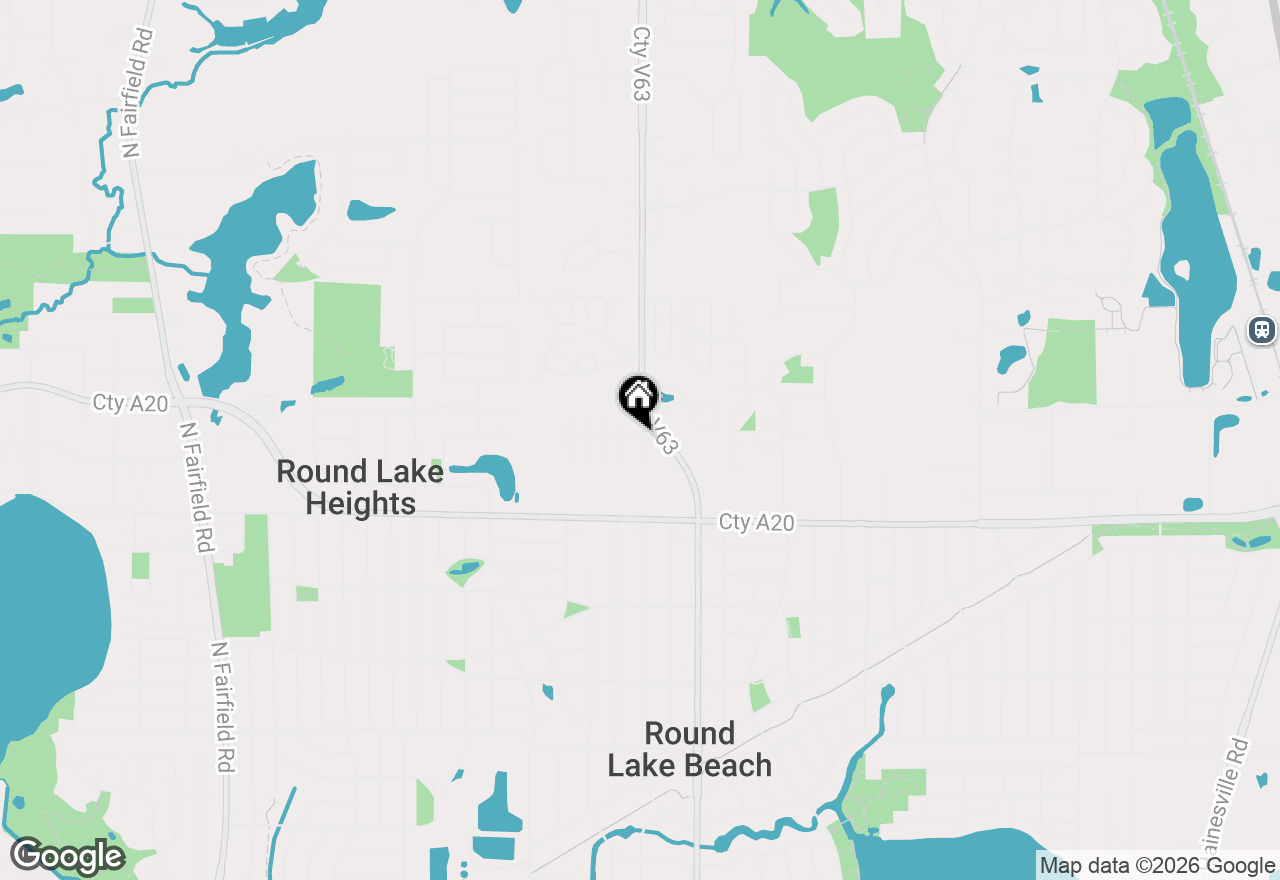 Map of 375 Meadow Green Lane, Round Lake Beach, IL 60073