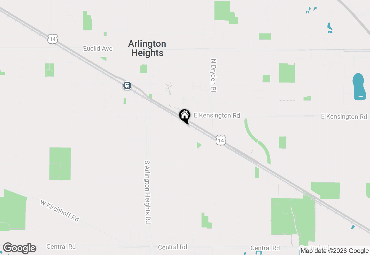 Map of 611 E Davis Street, Arlington Heights, IL 60005