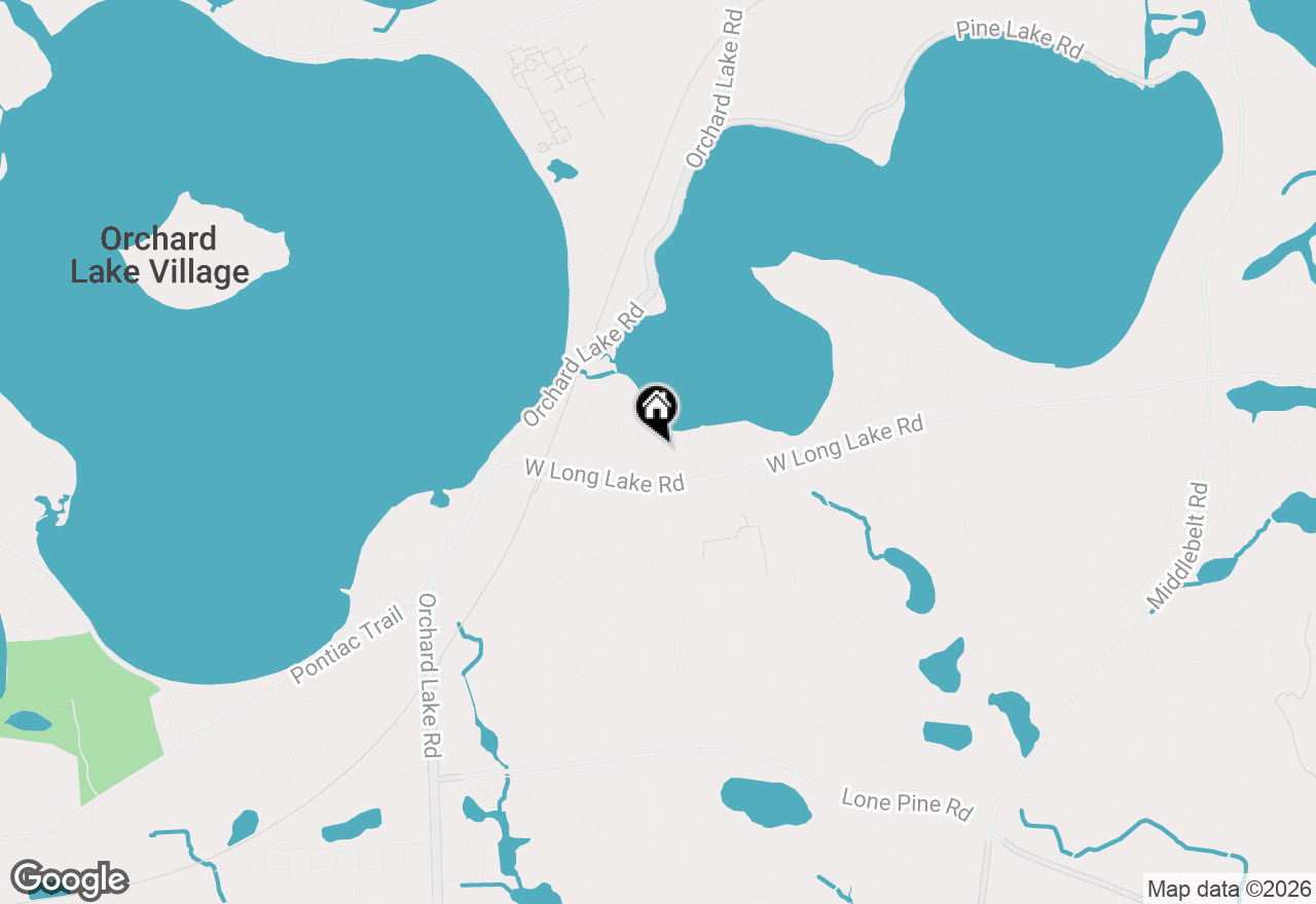 Map of 3850 Pine Harbor Drive, West Bloomfield, MI 48323